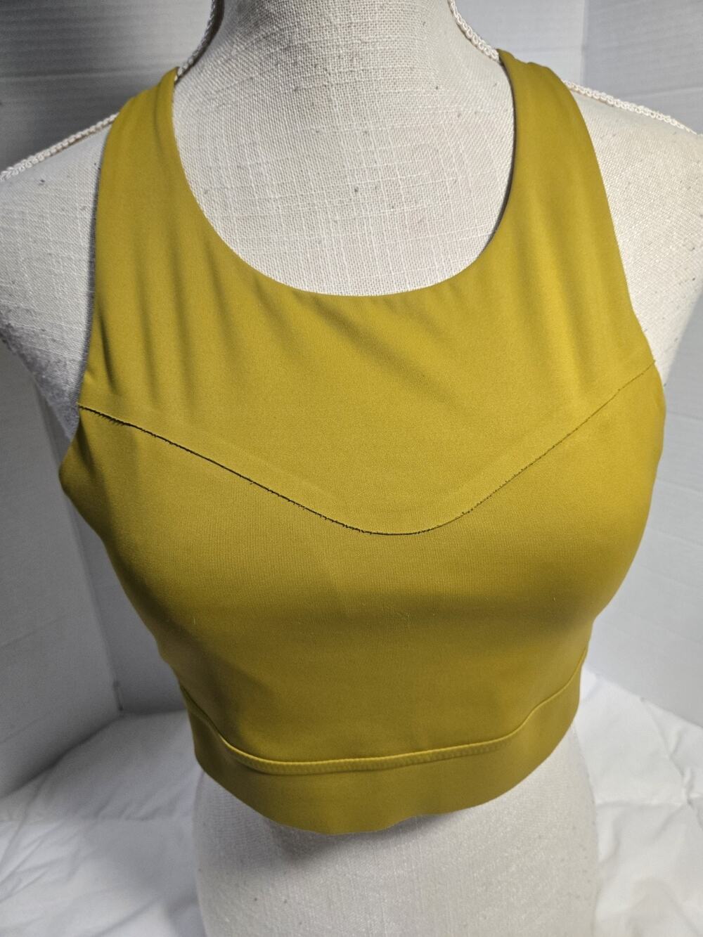 Brooks Drive 3 Pocket Run Athlete Sports Bra L Green Training Outdoor Running